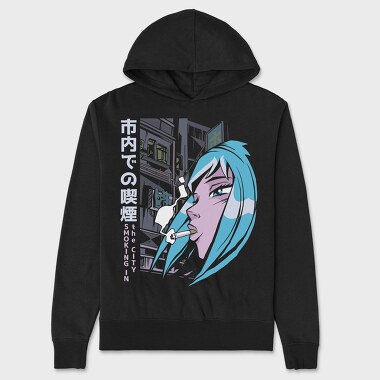 Smoking City Vibes, Hanorac Oversize Barbati (Unisex)