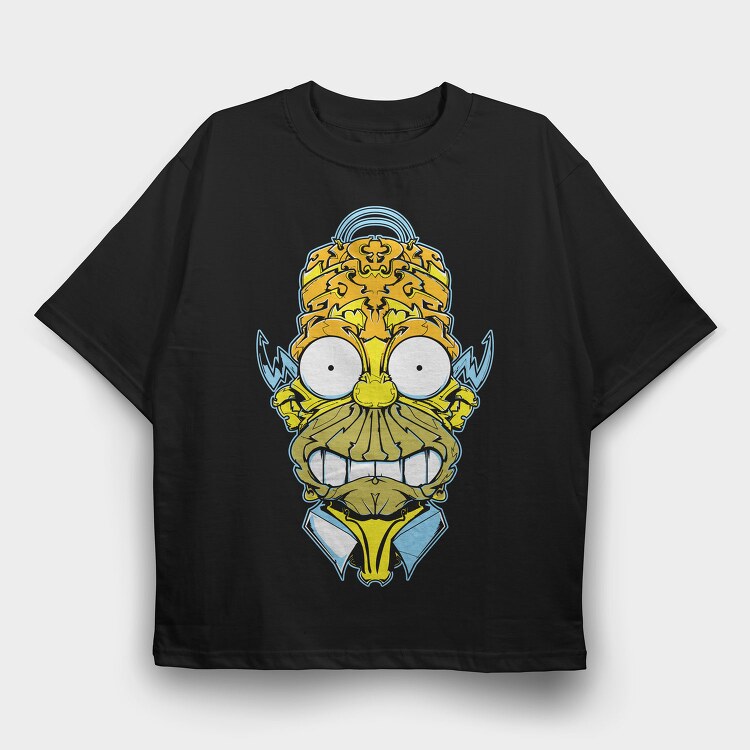 Solar Skull, Tricou Oversize Barbati (Unisex)