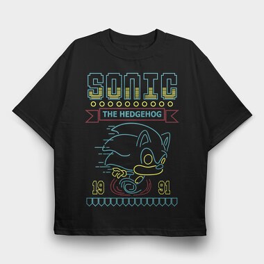 Sonic Speed Rush, Tricou Oversize Barbati (Unisex)