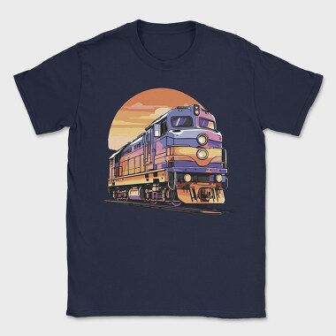 Retro Train, Tricou Barbati (Unisex)
