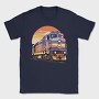Retro Train, Tricou Barbati (Unisex)