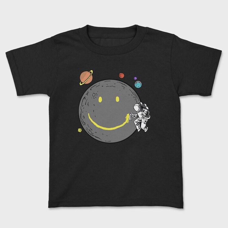 Space Smiley Astronaut, Tricou Copii
