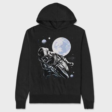 Spacewalk Moon, Hanorac Oversize Barbati (Unisex)