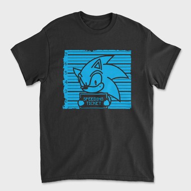 Speeding Sonic Ticket, Tricou Barbati (Unisex)