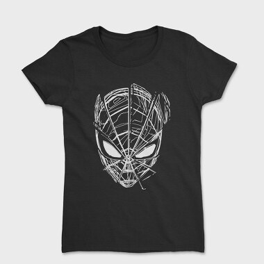 Spiderman Web Sketch, Tricou Femei