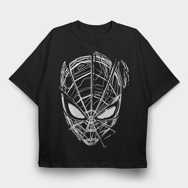 Spiderman Web Sketch, Tricou Oversize Barbati (Unisex)