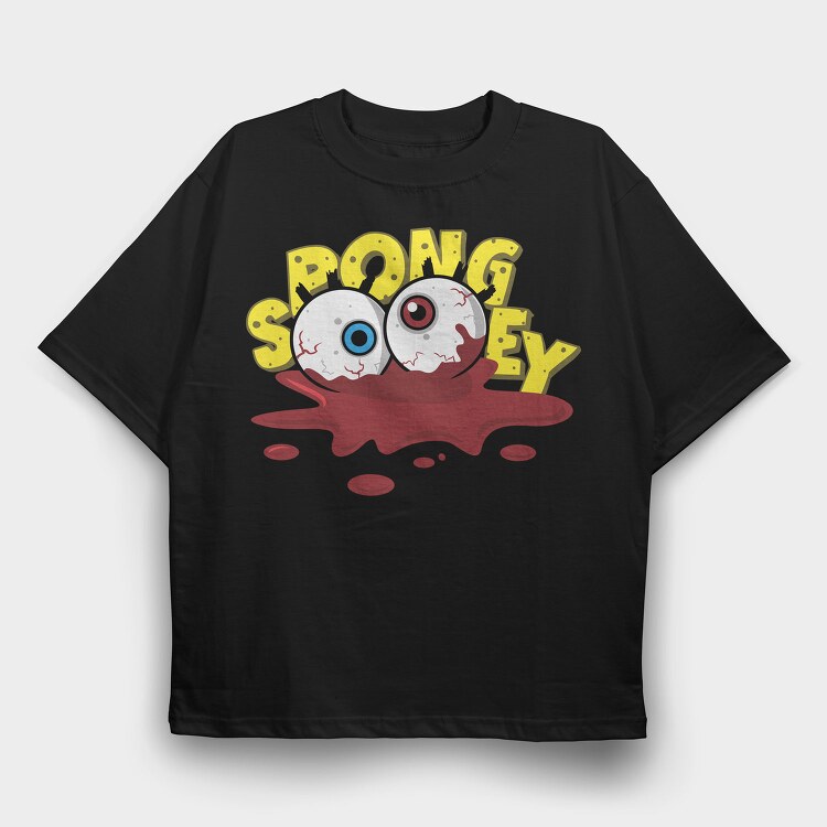 Spongey Blood, Tricou Oversize Barbati (Unisex)