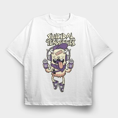 Spray Paint Monster, Tricou Oversize Barbati (Unisex)