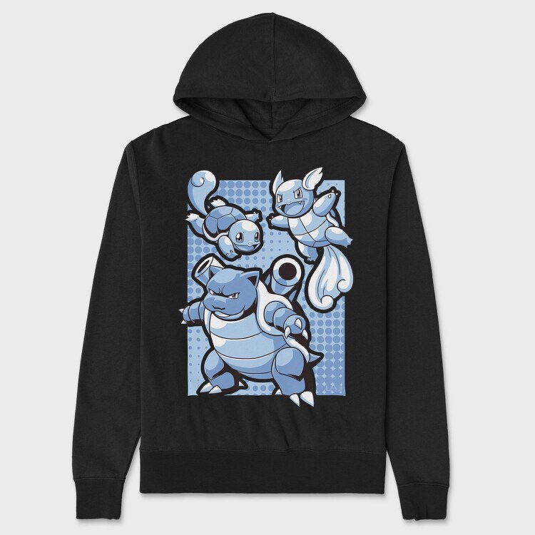 Squirtle Splash, Hanorac Oversize Barbati (Unisex)