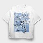 Squirtle Splash, Tricou Oversize Barbati (Unisex)