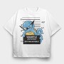 Squirty Mugshot, Tricou Oversize Barbati (Unisex)