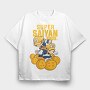 Super Saiyan Bros, Tricou Oversize Barbati (Unisex)