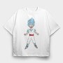 Super Saiyan Rick, Tricou Oversize Barbati (Unisex)