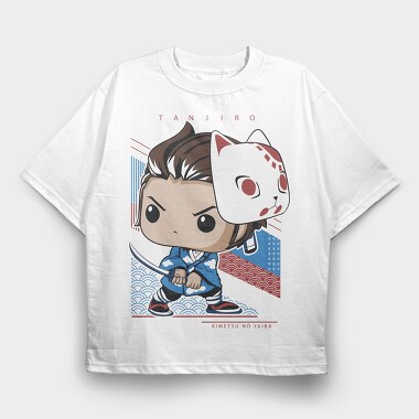 Tanjiro Katana Pop, Tricou Oversize Barbati (Unisex)