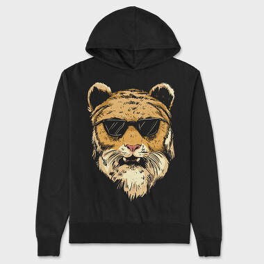 Teddy Bear Glasses, Hanorac Oversize Barbati (Unisex)