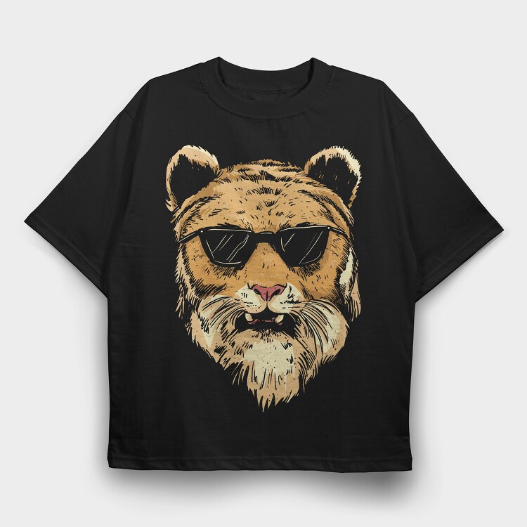 Teddy Bear Glasses, Tricou Oversize Barbati (Unisex)