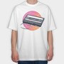 Retro Casstte, Tricou Oversize Barbati (Unisex)