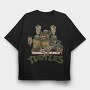 Teenage Mutant Ninja Turtles 1, Tricou Oversize Barbati (Unisex)