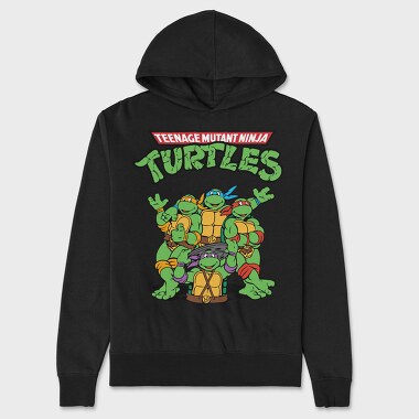 Teenage Mutant Ninja Turtles 3, Hanorac Oversize Barbati (Unisex)