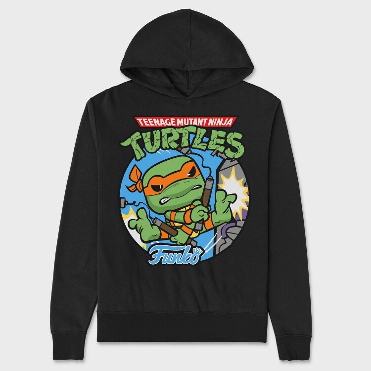 Teenage Mutant Ninja Turtles 5, Hanorac Oversize Barbati (Unisex)