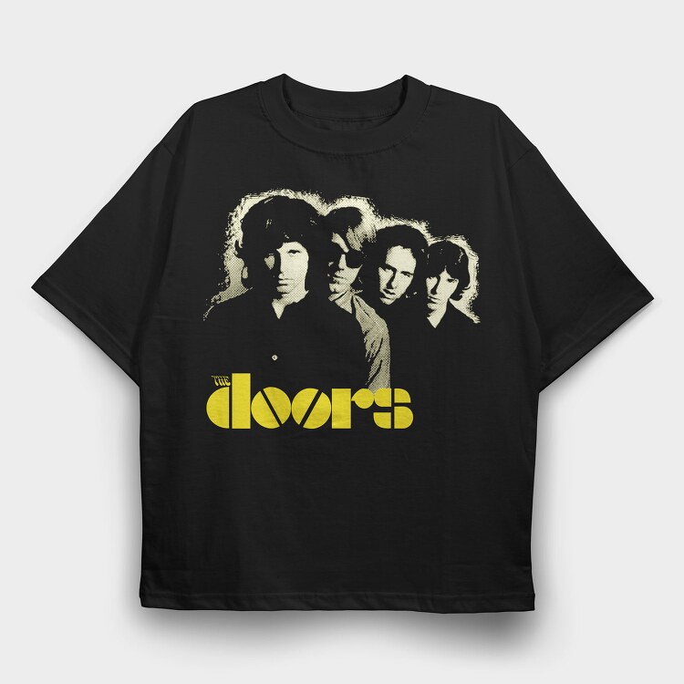 The Doors Band, Tricou Oversize Barbati (Unisex)
