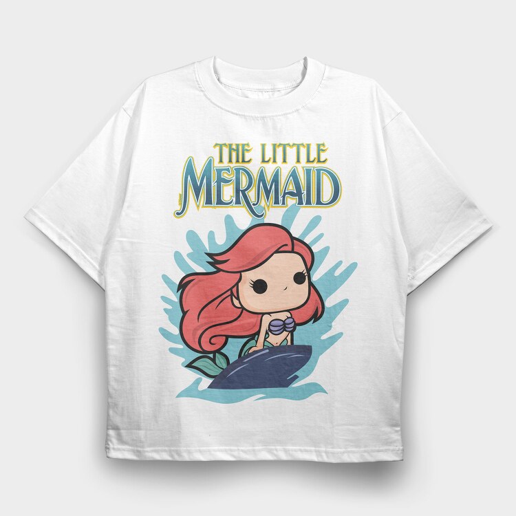 The Little Mermaid, Tricou Oversize Barbati (Unisex)