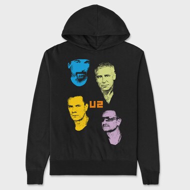 U2 Faces, Hanorac Oversize Barbati (Unisex)