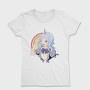 Unicorn Rainbow Girl, Tricou Femei