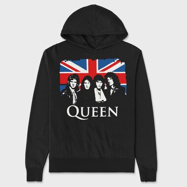 Union Jack Queen, Hanorac Oversize Barbati (Unisex)
