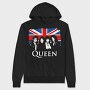 Union Jack Queen, Hanorac Oversize Barbati (Unisex)