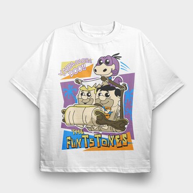 Yabba Dabba Doo Beach, Tricou Oversize Barbati (Unisex)