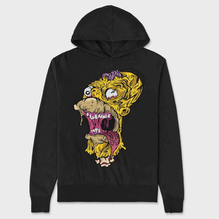 Zombie Mouth Feast, Hanorac Oversize Barbati (Unisex)