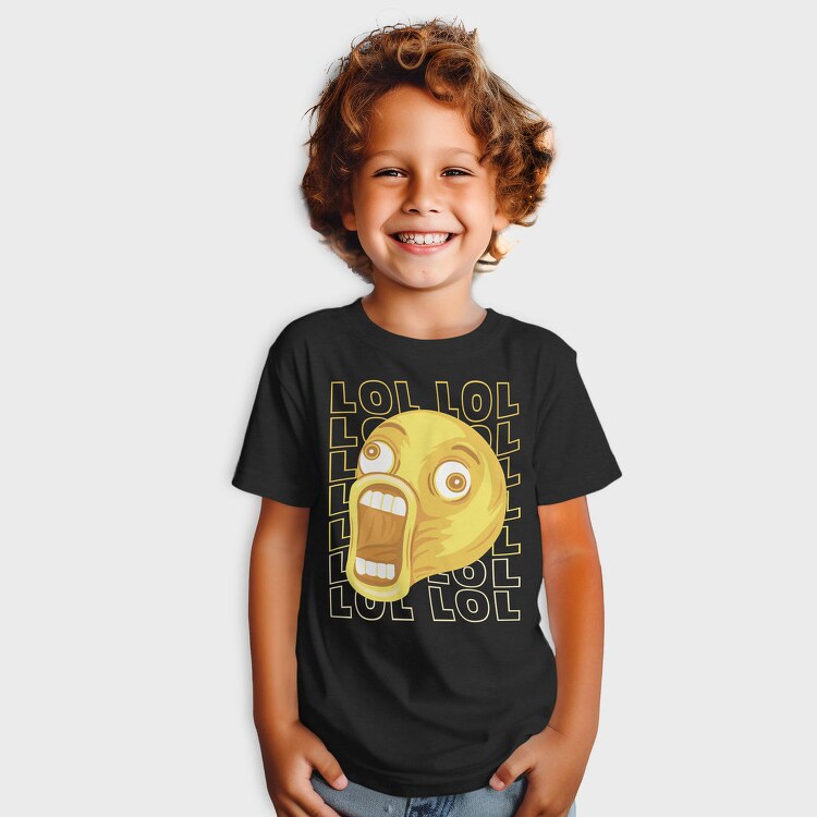 Laughing Emoji Scream, Tricou Copii