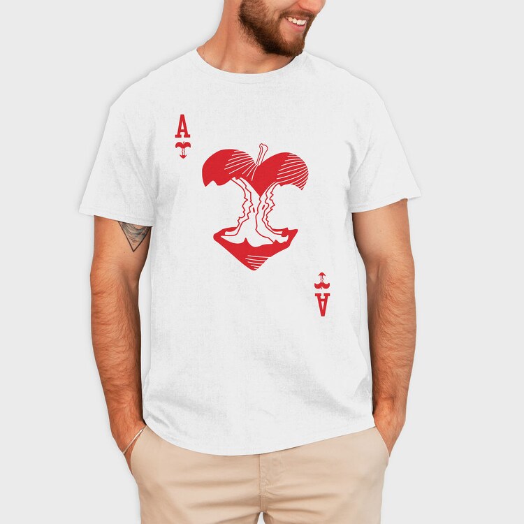 Ace Of Hearts, Tricou Barbati (Unisex)