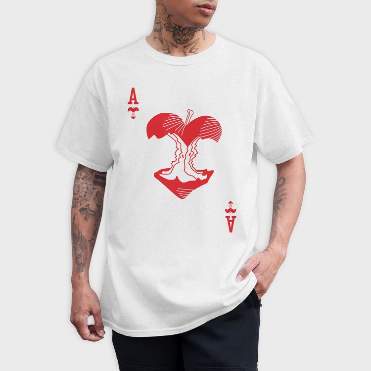 Ace Of Hearts, Tricou Barbati (Unisex)