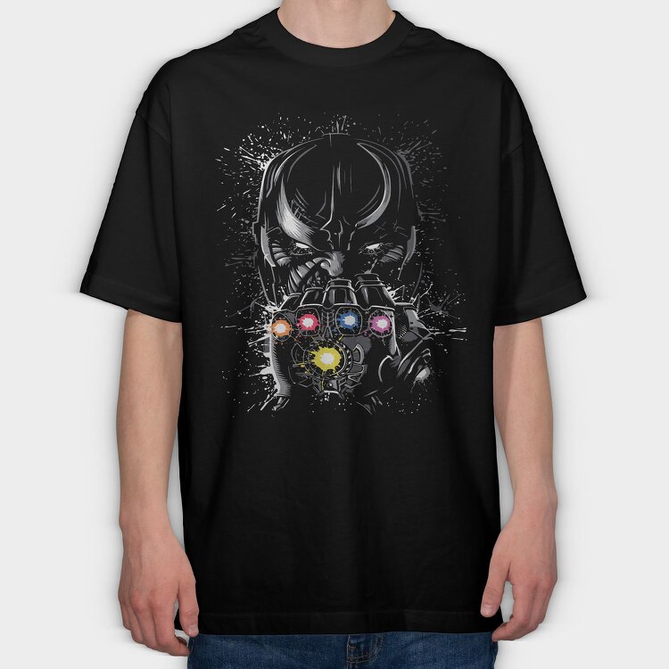 Cyberpunk Splatter, Tricou Oversize Barbati (Unisex)