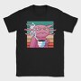 Angry Axolotl With Coffee, Tricou Barbati (Unisex)