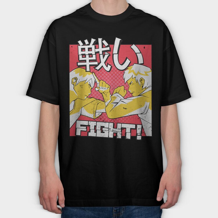 Fighting Spirit, Tricou Oversize Barbati (Unisex)