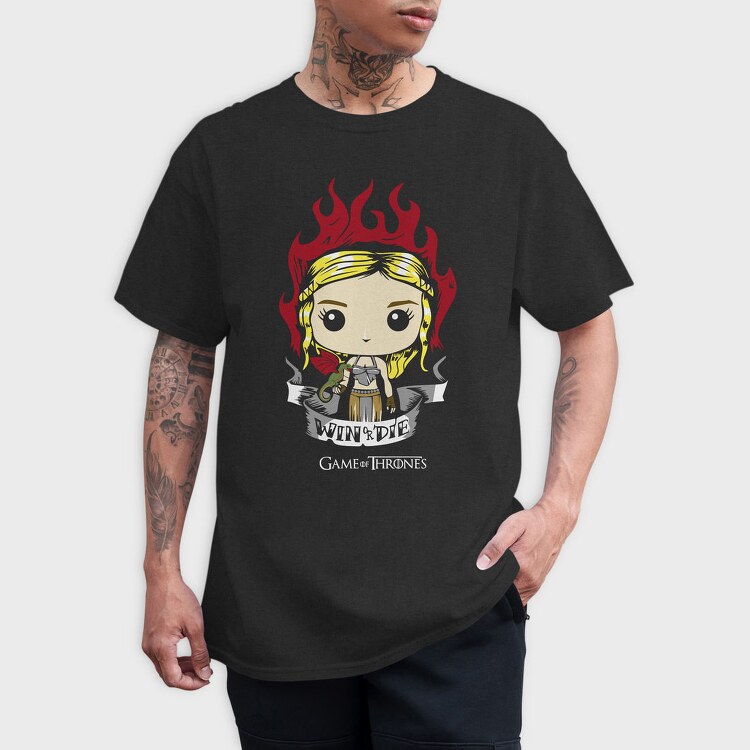 Fire Dragon Chibi, Tricou Barbati (Unisex)