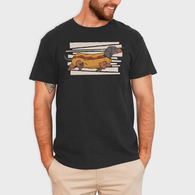 Hot Dog, Tricou Barbati (Unisex)