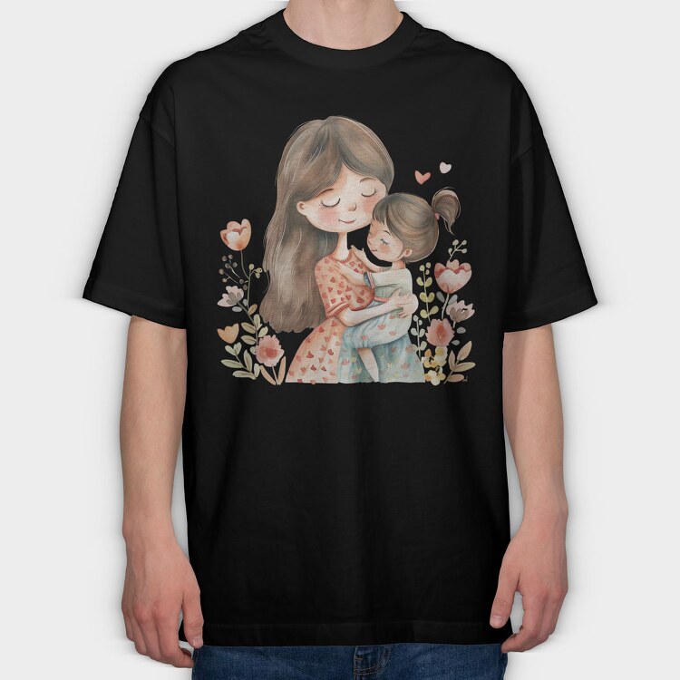 Motherly Love Flower, Tricou Oversize Barbati (Unisex)