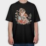 Mother Baby Flower Bond, Tricou Oversize Barbati (Unisex)
