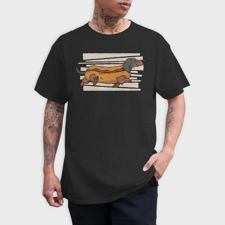 Hot Dog, Tricou Barbati (Unisex)
