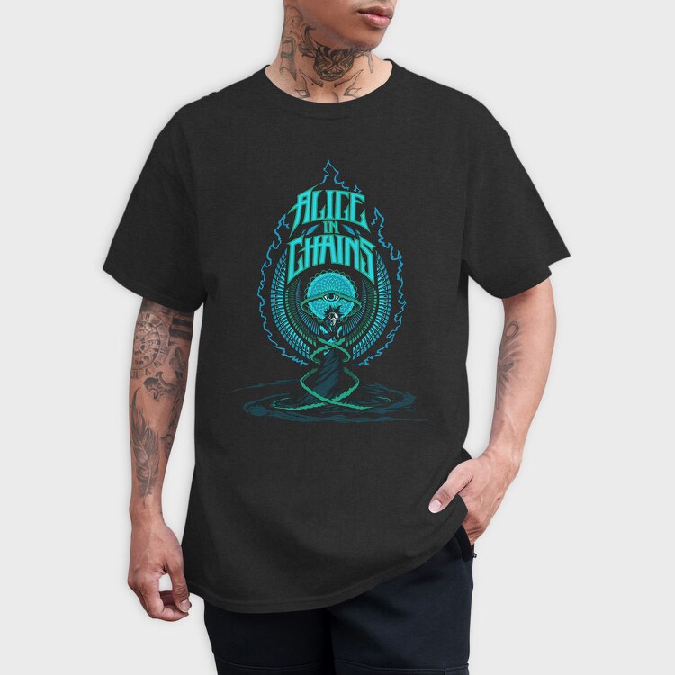 Alice In Chains Eye, Tricou Barbati (Unisex)