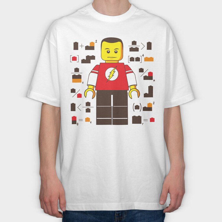 Lego Flash Power Suit, Tricou Oversize Barbati (Unisex)