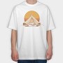 Retro Glamping, Tricou Oversize Barbati (Unisex)