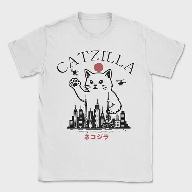 Catzilla City Destruction, Tricou Barbati (Unisex)