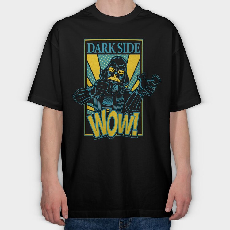 Dark Side Wow, Tricou Oversize Barbati (Unisex)