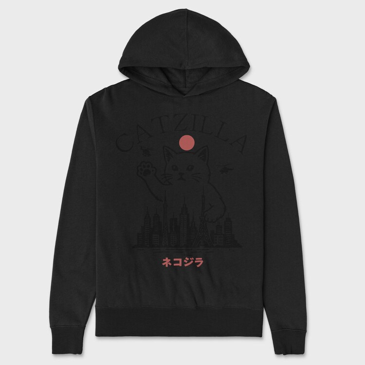 Catzilla City Destruction, Hanorac Oversize Barbati (Unisex)
