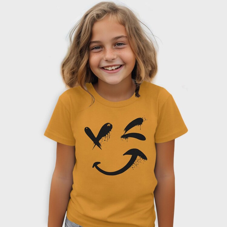 Emoji Happy Face, Tricou Copii